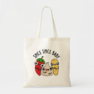 Bolsa Tote Spice Spice Baby Engraçado Comida Pun
