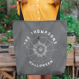 Bolsa Tote Spider Spooky na aranha personalizada na Web