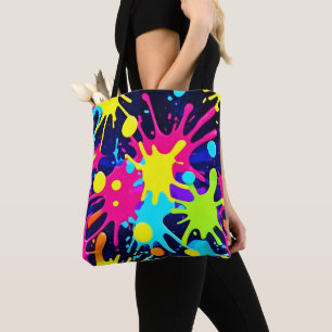 Bolsa Tote Splash de Cores Vibrante