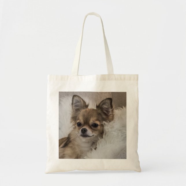 Bolsa Tote Spoilt Chihuahua Relaxing (Frente)
