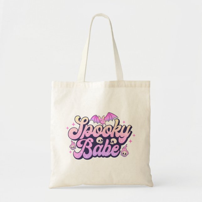 Bolsa Tote Spooky Babe Cute Halloween (Frente)