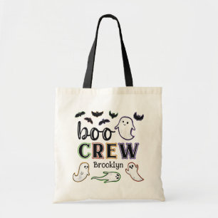 Bolsa Tote "Spooky Bats & Ghosts Halloween Boo Crew"