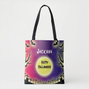 Bolsa Tote Spooky Graveyard Halloween