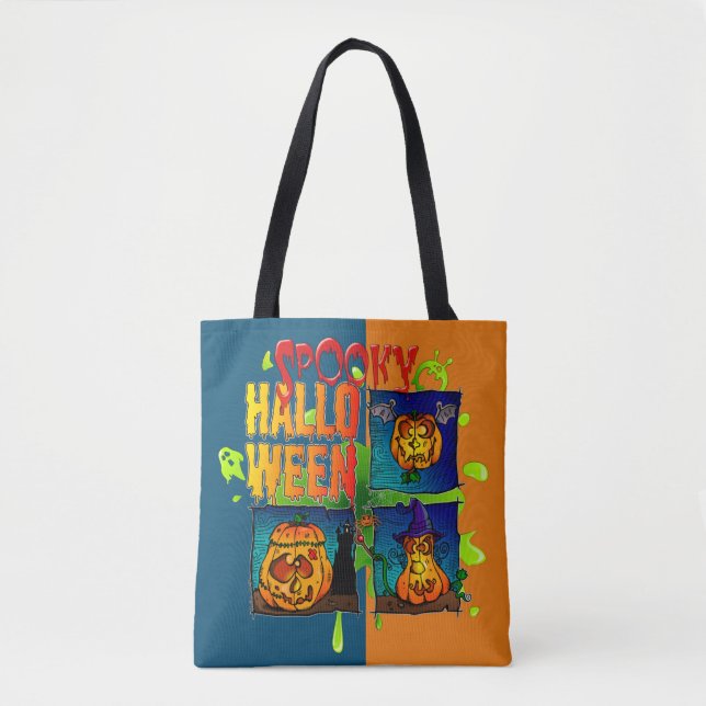 Bolsa Tote Spooky Halloween (Frente)