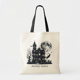 Bolsa Tote Spooky Haunted House adicione trick trata