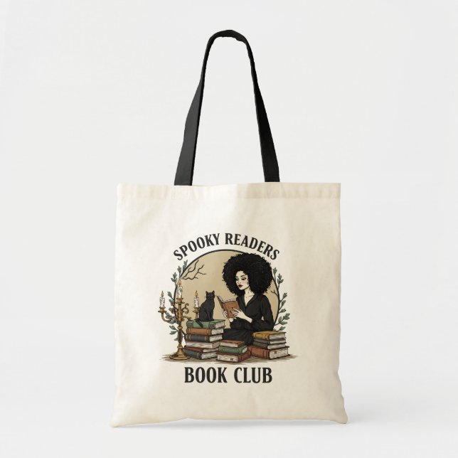 Bolsa Tote Spooky Readers Book Club Tote Bag  (Frente)