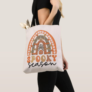 Bolsa Tote Spooky Season Halloween Rainbow Fall