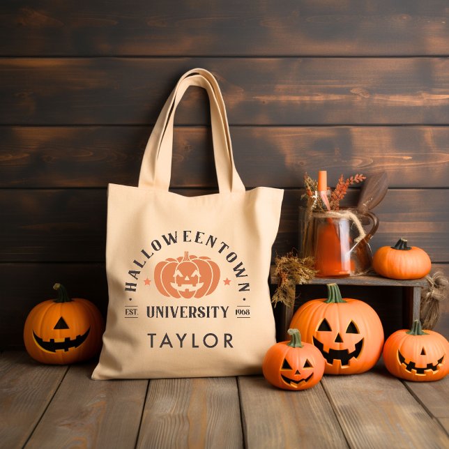 Bolsa Tote Spooky Season Retro Groovy (Criador carregado)