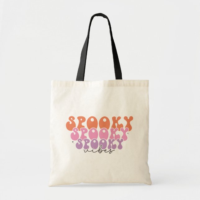 Bolsa Tote Spooky Spooky Vibes Spooky (Frente)