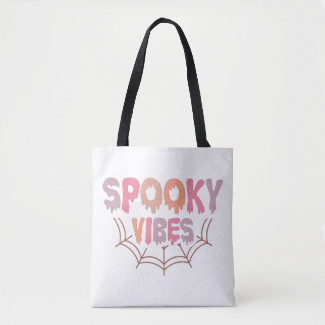 Bolsa Tote Spooky Vibes (Frente)