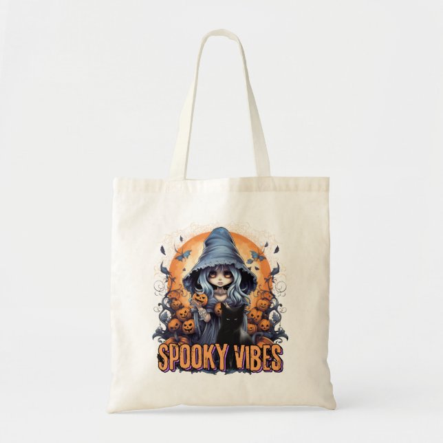 Bolsa Tote Spooky Vibes 03 (Frente)