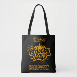 Bolsa Tote Spooky Vibes Happy Hallowen