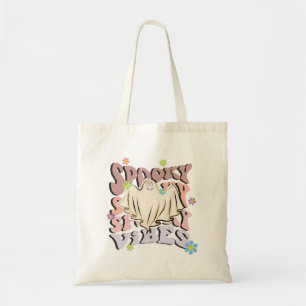 Bolsa Tote Spooky Vibes Retro Halloween