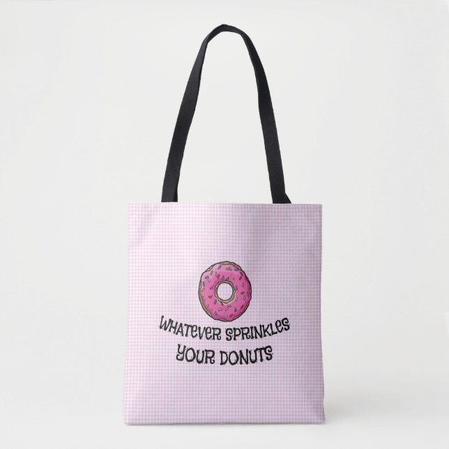 Bolsa Tote Sprinkle sua barra de ferramentas da Rosquinha (Frente)