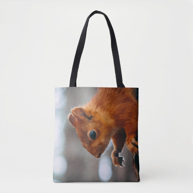 BOLSA TOTE SQUIRREL NO TRONCO DE ÁRVORE (Frente)