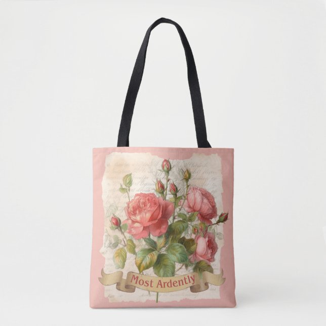 Bolsa Tote Sr. Darcy Cita, Mais Ardentemente, Amor Romântico (Frente)