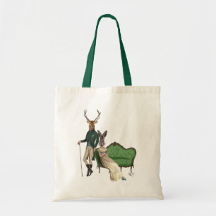 Bolsa Tote Sr. Deer e Sra. Rabbit