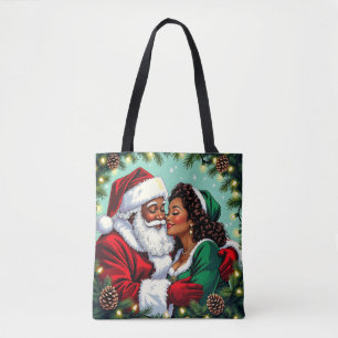 Bolsa Tote Sr e Sra Papai Noel Doce Natal