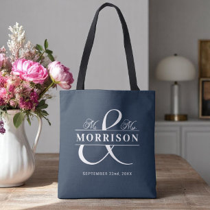 Bolsa Tote Sr. Marinho Monograma Blue Wedding