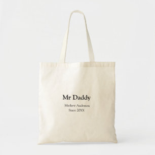 Bolsa Tote Sr Papai desde adicionar ano nome pais nome pai