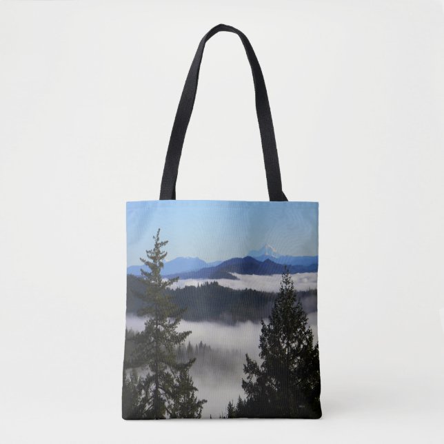 Bolsa Tote Sr. Shasta além do nevoeiro.... (Frente)