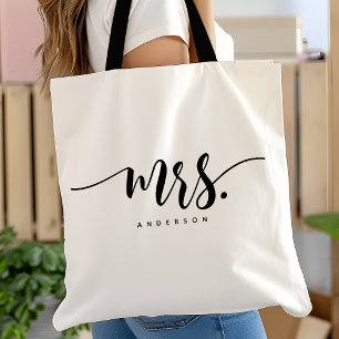Bolsa Tote Sra Preta Casada Recém-Casada Roteiro Personalizad