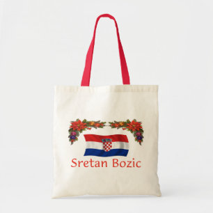 Bolsa Tote Sretan croata Bozic (Feliz Natal)