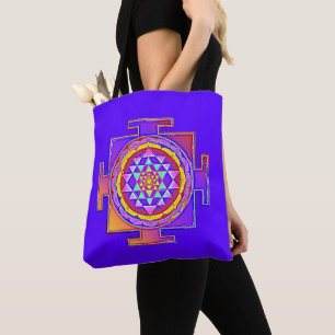 Bolsa Tote Sri Yantra - Símbolo do Hinduísmo Design 1