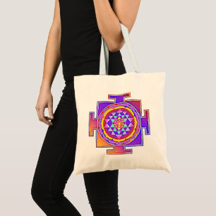 Bolsa Tote Sri Yantra - Símbolo hinduísmo Design 1