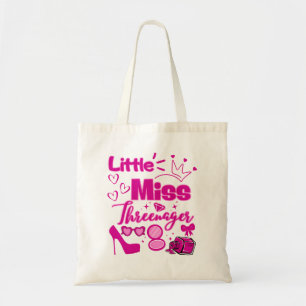 Bolsa Tote Srta. Threenager 13 Birthday Girls Salon Spa Makeu