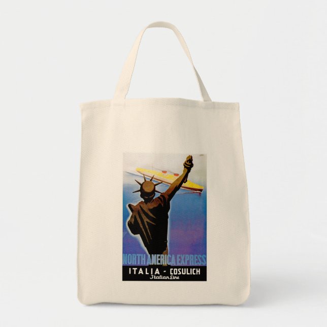 Bolsa Tote ss Rex Passando Estátua da Liberdade (Frente)