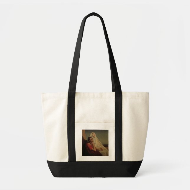 Bolsa Tote St Augustine e seu St. Monica da mãe, 1855 (Frente)
