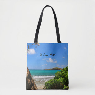 Bolsa Tote St. Croix, cena da praia da ilha de Virgin dos