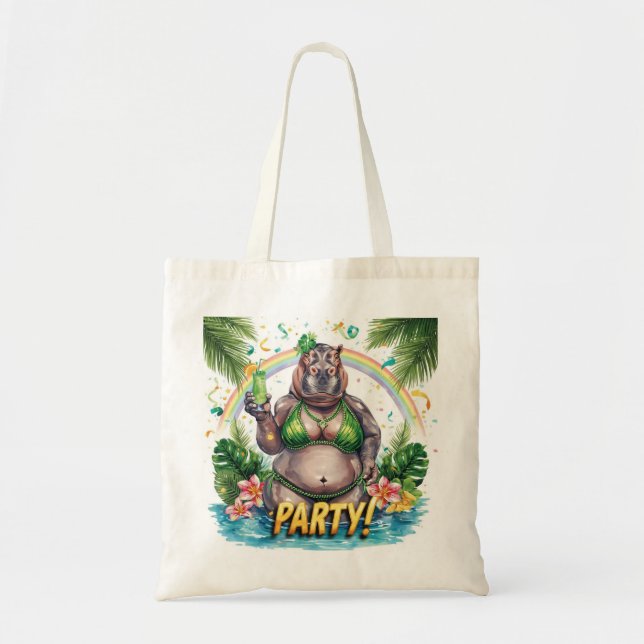 Bolsa Tote St. Patrick’s Tropical Pool Party Invitation  (Frente)