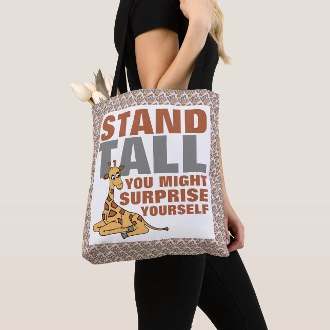 Bolsa Tote Stand Tall, Giraffe (Close Up)