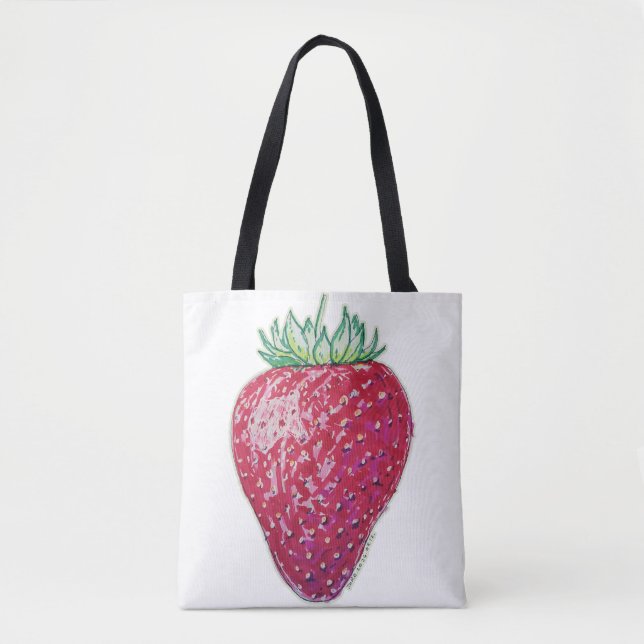 Bolsa Tote Standing Strawberry (Frente)