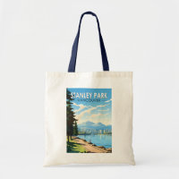 Stanley Park Vancouver Canada Viagem Art Vintage