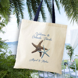 Bolsa Tote Starfish Beach Wedding Welcome