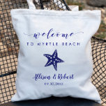 Bolsa Tote Starfish Weding Bag for Beach, Marinho Blue<br><div class="desc">Encham esta mala adorável com as suas guloseimas favoritas para receber convidados para o seu casamento!</div>