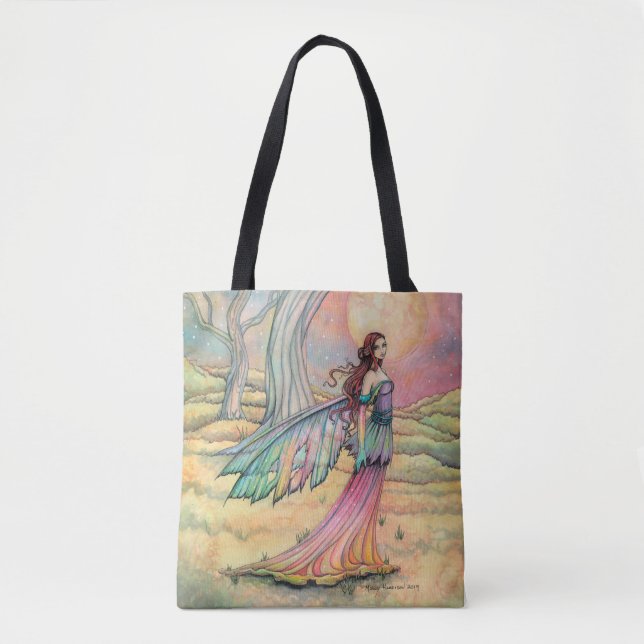 Bolsa Tote Starlit Dusk Fairy Fantasy Art de Molly Harrison (Frente)