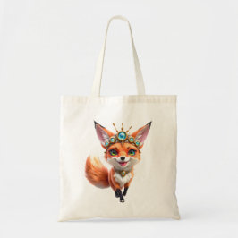 Bolsa Tote Starlit Fox of the Moonlit Meadows.