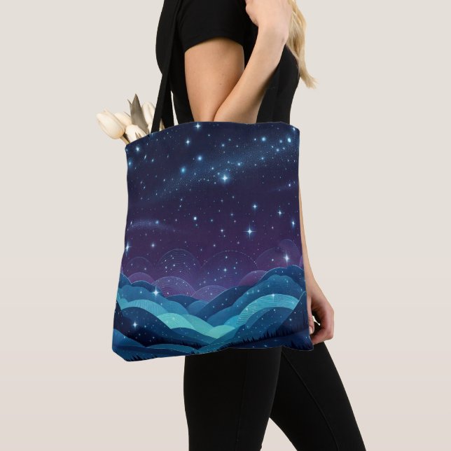 Bolsa Tote Starry Colinas Night (Close Up)
