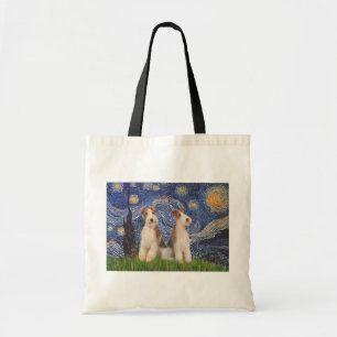 Bolsa Tote Starry Night - Dois Terriers de Fox com Fio