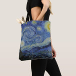 Bolsa Tote "Starry Night" por Van Gogh<br><div class="desc">Este design apresenta uma reprodução inalterada e sem edição,  de alta resolução,  da famosa pintura "Noite Estrelada" de Van Gogh.</div>