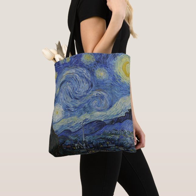 Bolsa Tote "Starry Night" por Van Gogh (Close Up)