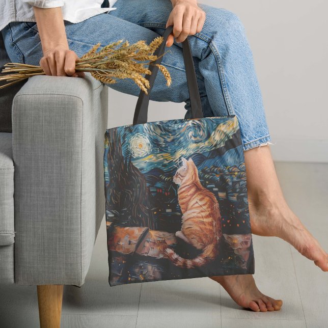 Bolsa Tote Starry Night Purfection (This absolute masterpiece of a tote bag features one of the best known works of art in the world.)