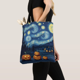 Bolsa Tote Starry Night Van Gogh Halloween