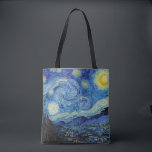Bolsa Tote Starry Night, Vincent van Gogh<br><div class="desc">Vincent Willem van Gogh (30 de março de 1853 - 29 de julho de 1890) era um pintor holandês impressionista poste que se encontra entre as figuras mais famosas e influentes da história da arte ocidental. Em pouco mais de uma década, criou cerca de 2.100 trabalhos de arte, incluindo cerca...</div>