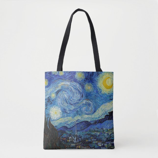 Bolsa Tote Starry Night, Vincent van Gogh (Frente)