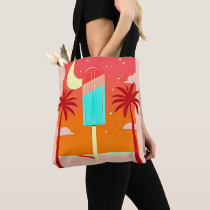 Bolsa Tote Starry Summer Palm Ice Oasis